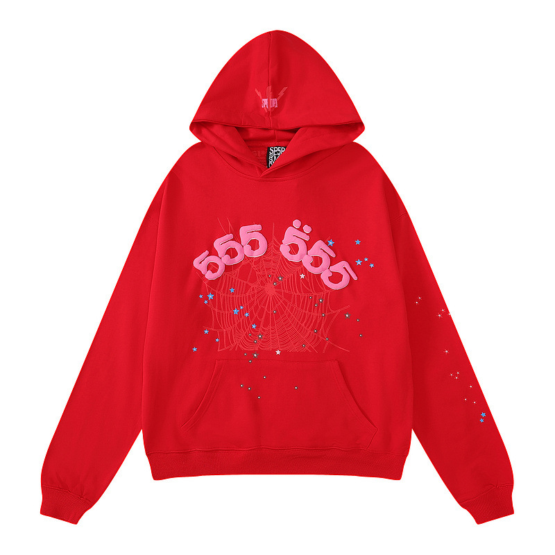 (image for) Sp5der Worldwide Red Angel Number 555 Hoodie (Red)